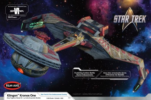 Model Plastikowy - Statek Kosmiczny Star Trek 6: The Undiscovered Country Klingon Kronos One 1:350 - POL997