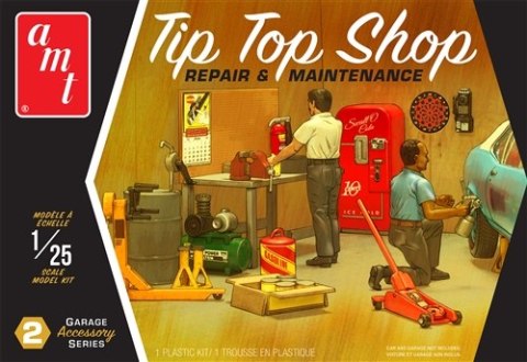 Model Plastikowy - Zestaw akcesoriów garażowych "Tip Shop Shop#8221; („Sklep z poradami#8221;) 1:25 Garage Accessory Set #2 2T -