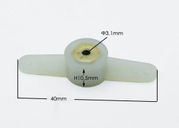 Orczyk steru dwuramienny 10x40 mm Ø 3.1mm - MSP