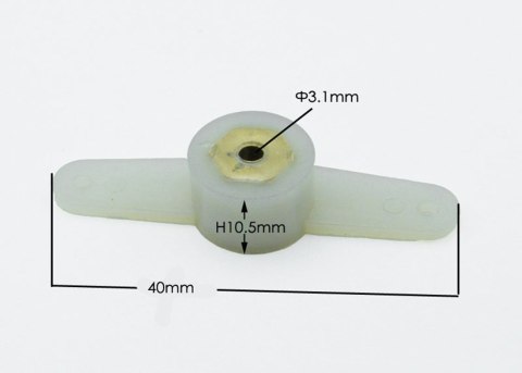 Orczyk steru dwuramienny 10x40 mm Ø 3.1mm - MSP