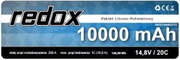 Redox 10000 mAh 14,8V 20C XT-90 - pakiet LiPo