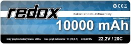 Redox 10000 mAh 22,2V 20C XT-90 - pakiet LiPo