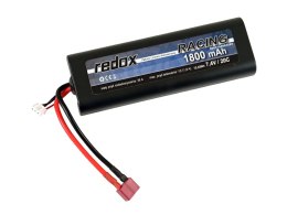 Redox 1800 mAh 7,4V 20C DEAN Racing Hardcase - pakiet LiPo