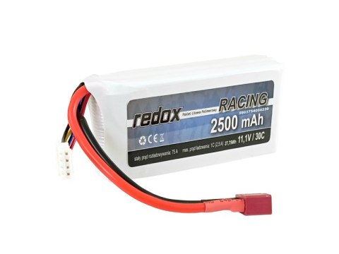 Redox 2500 mAh 11,1V 30C DEAN Racing softpack - pakiet LiPo