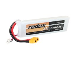 Redox 3300 mAh 7,4V 40C XT-60 - pakiet LiPo
