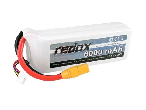 Redox 6000 mAh 11,1V 20C XT90 - pakiet LiPo