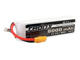 Redox 8000 mAh 11,1V 80C XT-90 - pakiet LiPo