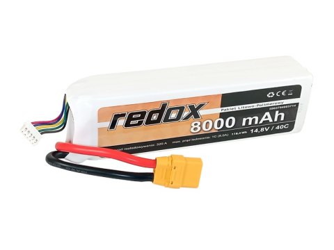 Redox 8000 mAh 14,8V 40C XT-90 - pakiet LiPo