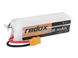 Redox LIPO 8000 mAh 22,2V 40C XT-90 - pakiet LiPo