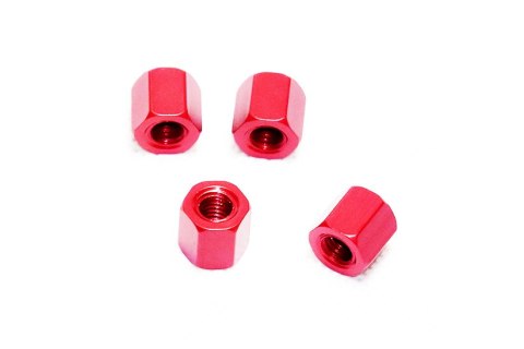 SST 09105B Wheel nuts M5 - nakrętki do kół M5 (czerwone) (4 szt.)