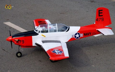 Samolot T-34 Turbo Mentor (klasa .46 EP-GP)(wersja czerwono-biała) - VQ-Models