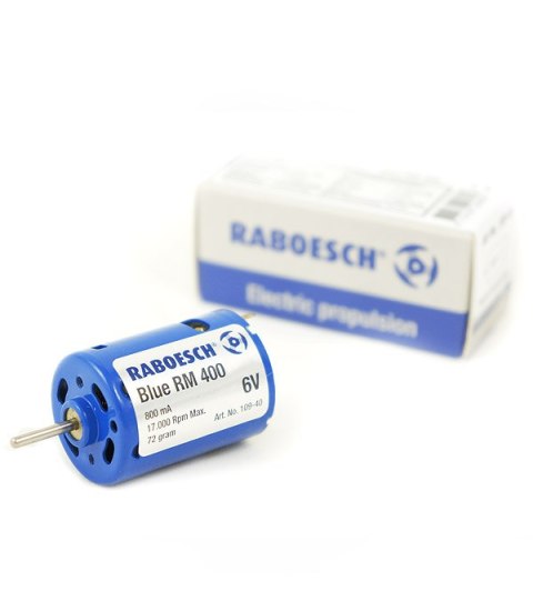 Szczotkowy silnik elektryczny Blue RM400 6V - RABOESCH