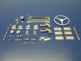 Zestaw metalowych elementów DUMAS do modelu DUMAS #1241 Chris-Craft 1938 Triple Cockpit Barrel Back Kit - #1241F