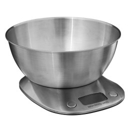 Waga kuchenna z miska srebrna Shelf