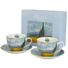 Zestaw 2 filiżanek ze spodkami 250 ml Van Gogh Wheat Field