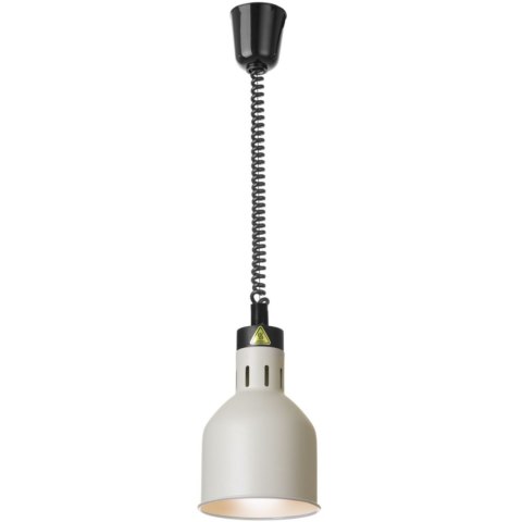 Lampa do podgrzewania potraw wisząca cylindryczna śr. 175 mm 250 W - biała