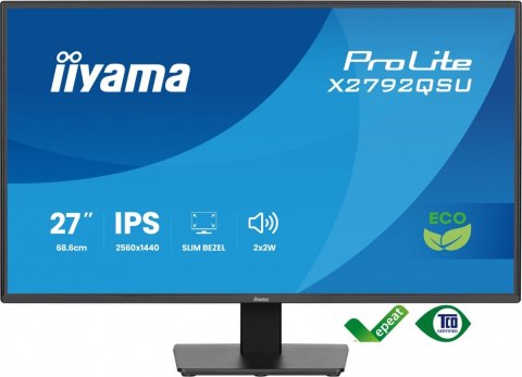 Monitor 27 cali X2792QSU-B1 IPS,QHD,120Hz,HDMI,DP, 350cd,1500:1, cienkie ramki, 2xUSB 3.2, ErP B