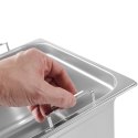 Pojemnik GN 1/1 z chowanymi uchwytami STAL 14 l 530x325x100 mm