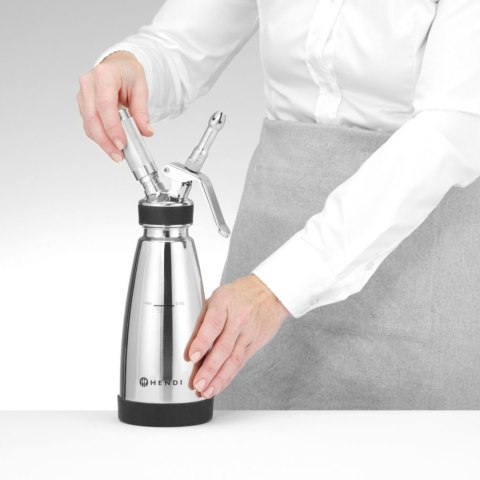 Termo syfon do sosów ciepłych i zimnych 3 końcówki 0.5 l śr. 95x275 mm