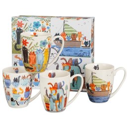 Komplet 4 kubków Koci Świat 4x 360 ml