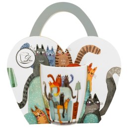 Kubek Koci Świat KOTY NA FOTELU 360 ml