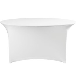 Obrus na stół okrągły cateringowy śr. 150x76 cm - biały