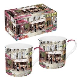 Paryż Zestaw 2 kubków w kolorowym pudełku RUES DE PARIS