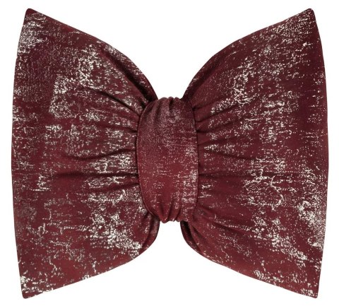 Poduszka w kształcie kokardy KOKARDA1 nadruk bordowa