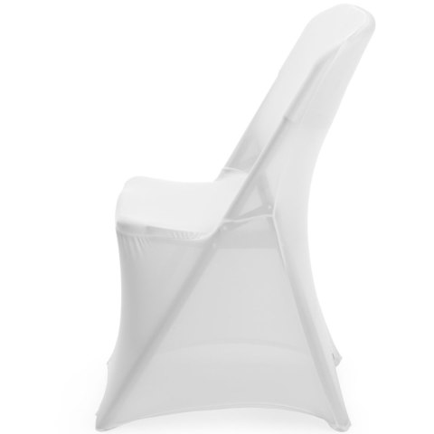 Pokrowiec na krzesło cateringowe bez prasowania - biały