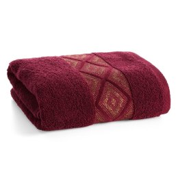 Ręcznik z błyszczącą nicią AZARI 70x140 bordo