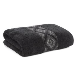 Ręcznik z błyszczącą nicią AZARI 70x140 czarny
