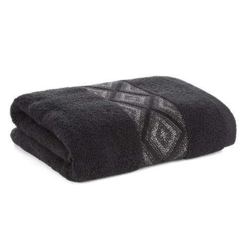 Ręcznik z błyszczącą nicią AZARI 70x140 czarny