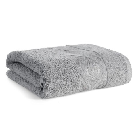 Ręcznik z błyszczącą nicią AZARI 70x140 srebrny