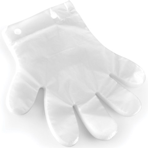 Rękawiczki foliowe ochronne uniwersalne zrywki na zawieszce - 100 szt.