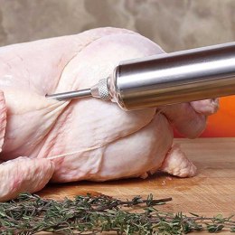 STALOWA NASTRZYKIWARKA 60ml DO PEKLOWANIA MIĘSA KLAUSBERG KB-7842