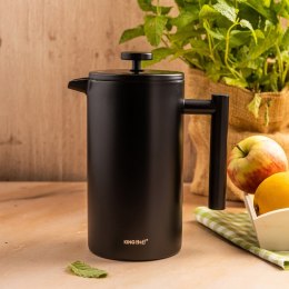 STALOWY ZAPARZACZ TŁOKOWY DO KAWY HERBATY 1L KINGHOFF KH-1996