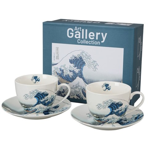 Zestaw 2 filiżanek ze spodkami Hokusai The Great Wave 250 ml