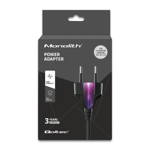 Zasilacz sieciowy do monitora LG/Samsung 65W | 19V | 3.42A | 6.5x4.4 |+kabel zasilający