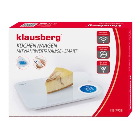 ELEKTRONICZNA WAGA KUCHENNA 5kg KLAUSBERG KB-7938 Bluetooth