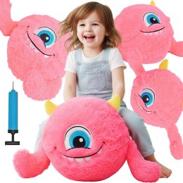 PIŁKA EMOJI 40CM Z RĄCZKAMI RÓŻOWA