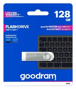 Pendrive GOODRAM UNO3-1280S0R11 (128 GB /Srebrny )