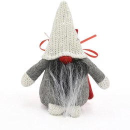 MIKOŁAJEK DEKORACYJNY Z WORKIEM NA PREZENT 15CM CZERWONY