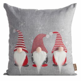 Poszewka świąteczna 3D 159 45x45 cm krasnale