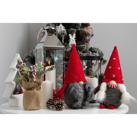 SKRZAT KRASNAL GNOM ŚWIĄTECZNY 14x12x30CM