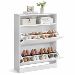 Szafka na buty z 2 drzwiczkami i półką biel