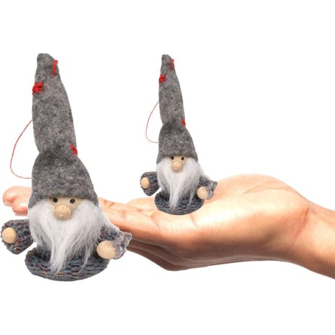 ZAWIESZKA BOMBKA SKRZAT SZARY 11CM