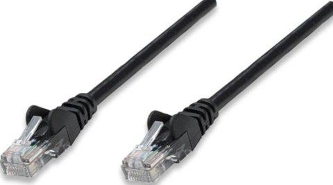 INTELLINET Patchcord Cat5e UTP 0.5 m 100% Cu czarny 318143