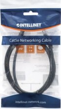 INTELLINET Patchcord Cat5e UTP 1 m 100% Cu czarny 320740
