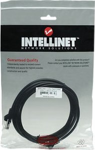 INTELLINET Patchcord Cat5e UTP 3 m 100% Cu czarny 320764