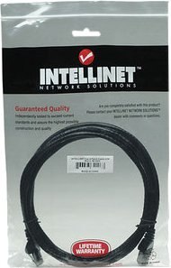 INTELLINET Patchcord Cat6 UTP 3 m 100% Cu czarny 342070